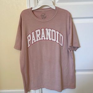 Paranoid neon riot shirt